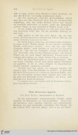 Mein Stereoscop-Apparat