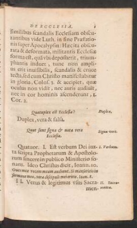Quot sunt signa et notae verae Ecclesiae.