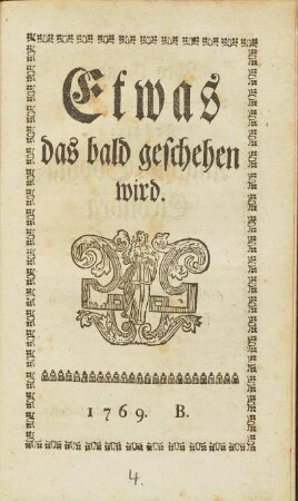 Etwas das bald geschehen wird