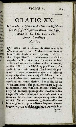 Oratio XX.