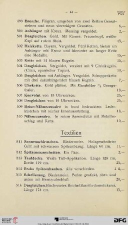Textilien (Nr. 511-518)