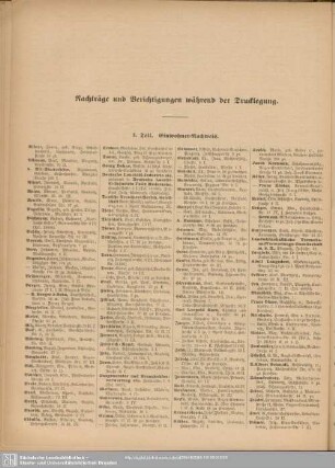 Nachträge und Berichtigungen während der Drucklegung