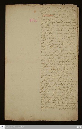 Reisebericht von Georg Heinrich Neubauer.