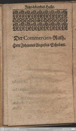 Der Commercien-Rath