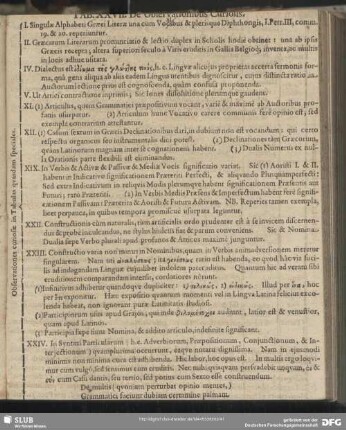 Tab. XXVII. De Observationibus Curiosis