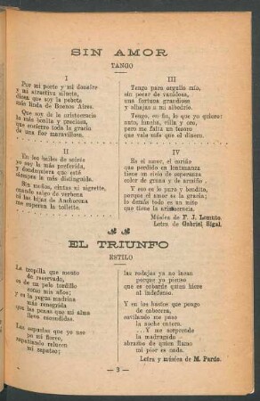 El triunfo : Estilo