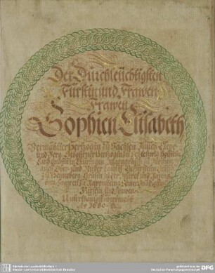Tobias Beutel an Herzogin Sophie Elisabeth, 1680