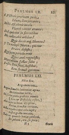 Psalmus LXI. - LXX.