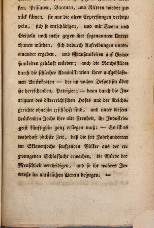 Bekanntmachung an die Bewohner Baierns, Schwabens, Frankens, Tyrols und Salzburgs