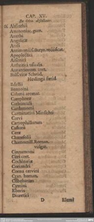 Cap. XV. De Oleis destillatis