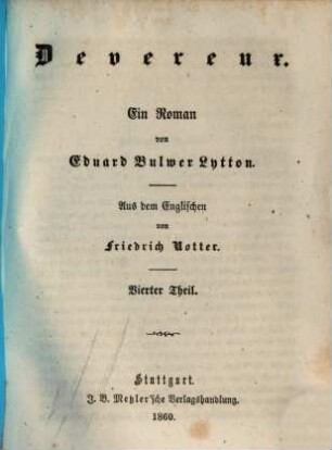 Ed. Bulwer Lytton's sämmtl. Romane, 79,4