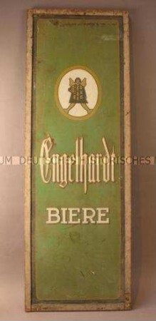 Werbeschild "Engelhardt Biere"