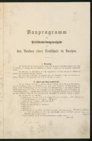 Realschule Bautzen: Ausschreibung