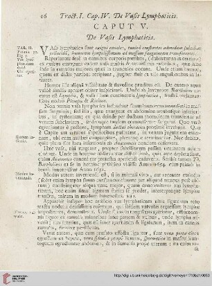 Caput V: De Vasis Lymphaticis