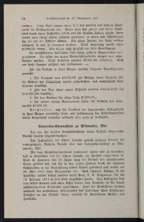 58-59, Concordia-Gymnasium zu Milwaukee, Wis.