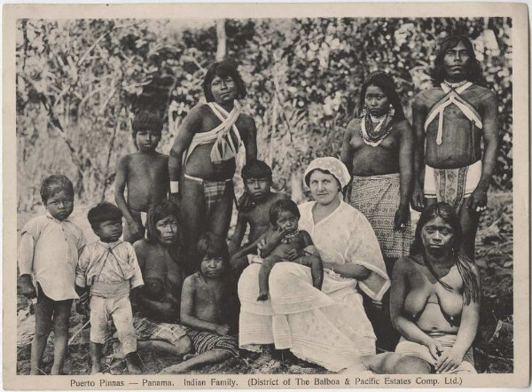 Indianische Familie aus Panama