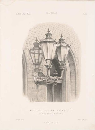 Wandarme für die Personalhalle auf dem Bahnhof der Niederschlesisch-Märkischen Eisenbahn, Berlin: Perspektivische Ansicht (aus: Architektonisches Skizzenbuch, H. 107/2, 1871)