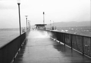 Wasserburg: Sturm am Landungssteg