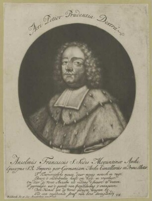 Bildnis des Anselmus Franciscus, Erzbischof von Mainz