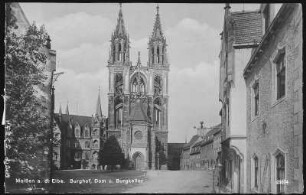 Meißen. Burghof, Dom und Burgkeller