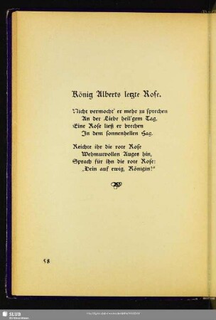 König Alberts letzte Rose