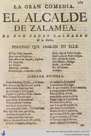El Alcalde de Zalamea.