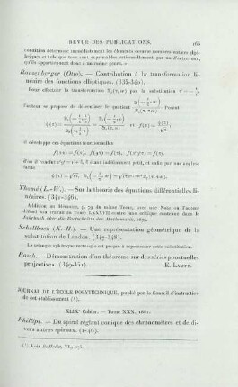 Journal de L'École Polytechnique.