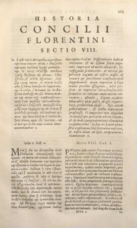 Historia Concilii Florentini Sectio VIII.