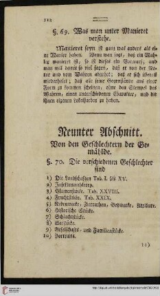 Neunter Abschnitt
