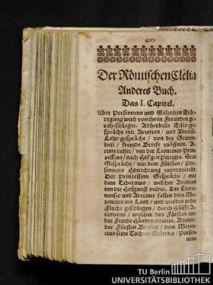 Der Römischen Clelia Anderes Buch.