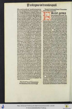Breviloquium sancti Bonaventure
