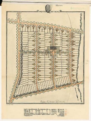 Siedlung Monatskonkurrenz November 1919: Lageplan