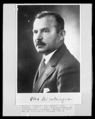 Otto Homburger (1885-?), 1930-? Honorarprofessor für Kunstgeschichte in Marburg