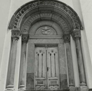Callenberg. Katharinenkirche (1855/1859). West-Portal