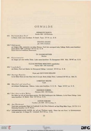 Gemälde (Nr. 455-570)
