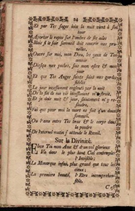 Sur la Divinité. - Exemple.