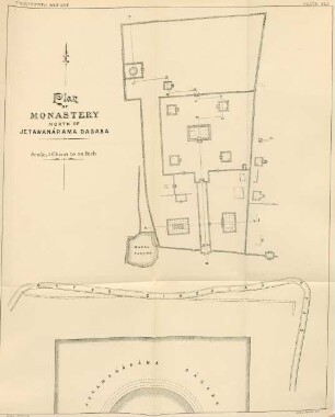 Plate XXIV. Plan of monastery north of Jêtawanârâma Dagaba.