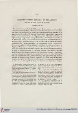 5: L' ornamentation florale et pélagienne : chez les peuples gréco-pélasgiques