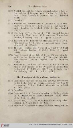11. Kunstgeschichte anderer Nationen (Nr. 4378 - 4431)