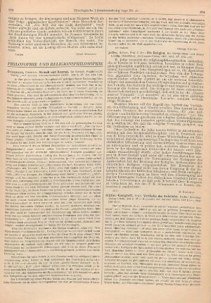 673-674 [Rezension] Dessauer, Friedrich, Mensch und Kosmos