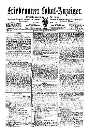 Nr. 101, 30.04.1911
