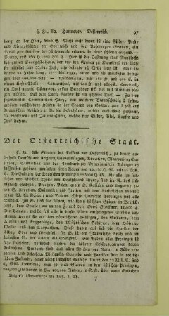 Der Oesterreichische Staat