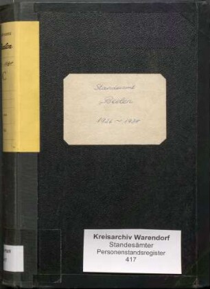 Sterberegister des Standesamtes Beelen von 1926 (Urkunden-Nr. 1-32), von 1927 (Urkunden-Nr. 1-31), von 1928 (Urkunden-Nr. 1-41), von 1929 (Urkunden-Nr. 1-22), von 1930 (Urkunden-Nr. 1-23), von 1931 (Urkunden-Nr. 1-30), von 1932 (Urkunden-Nr. 1-26), von 1933 (Urkunden-Nr. 1-29) und von 1934 (Urkunden-Nr. 1-33)