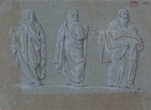 Drei Gewandfiguren