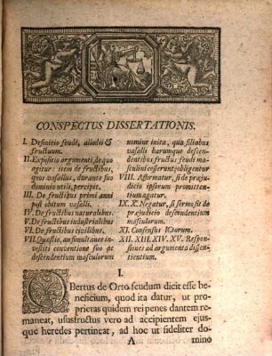 Dissertatio Juridica De Transmissione Fructuum Feudalium In Heredes Allodiales