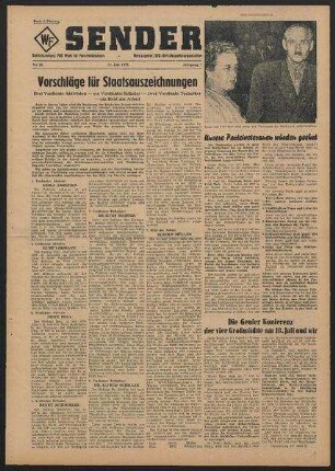 Betriebszeitung 'WF-Sender', Nr.26/1955 (13. Juli 1955)