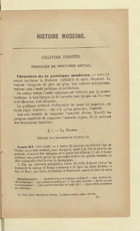Chapitre premier. Progrés du pouvoir royal
