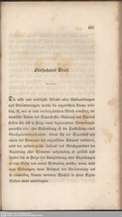Fünfzehnter Brief.