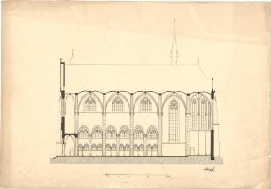 Schmidt, Heinrich von; München; St. Maximilian - Längsschnitt