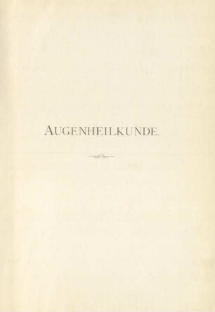 Handbuch der Augenheilkunde